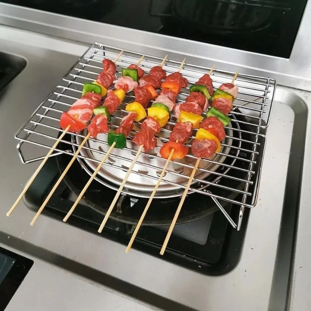 on Household Stove Kitchen Barbecue Grill Outdoor Cooking Tools Single Person Serving BBQ Oven Cooking Utensils BBQ Grill